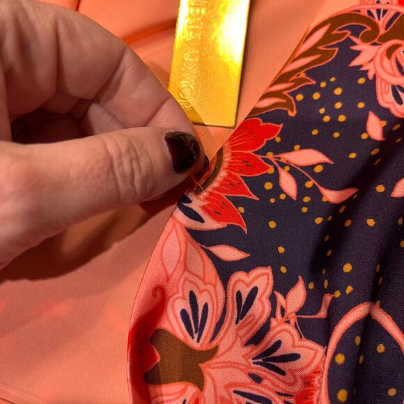 NWT Alexia Admor Floral Tala Wrap Long Sleeve Midi Dress Sz 12 - Picture 11 of 12